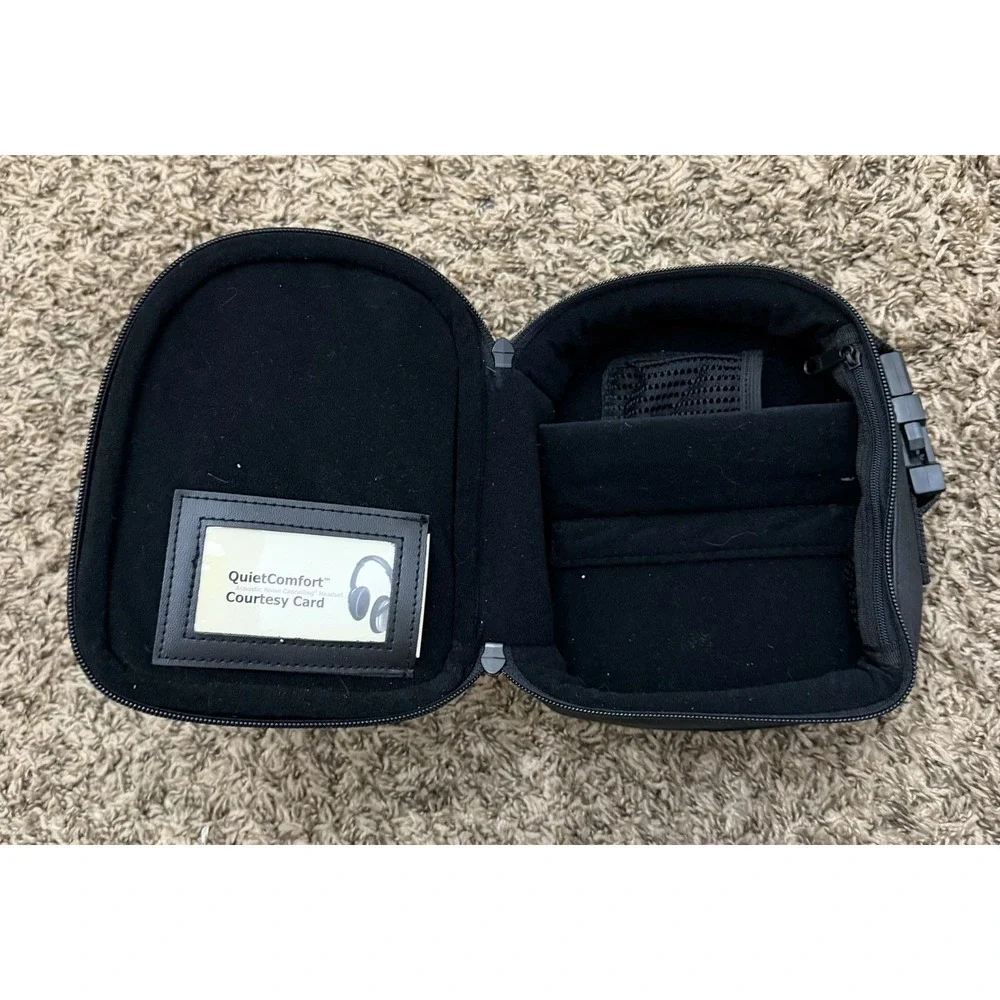 BOSE Black Faux Leather Case For Quietcomfort Headset